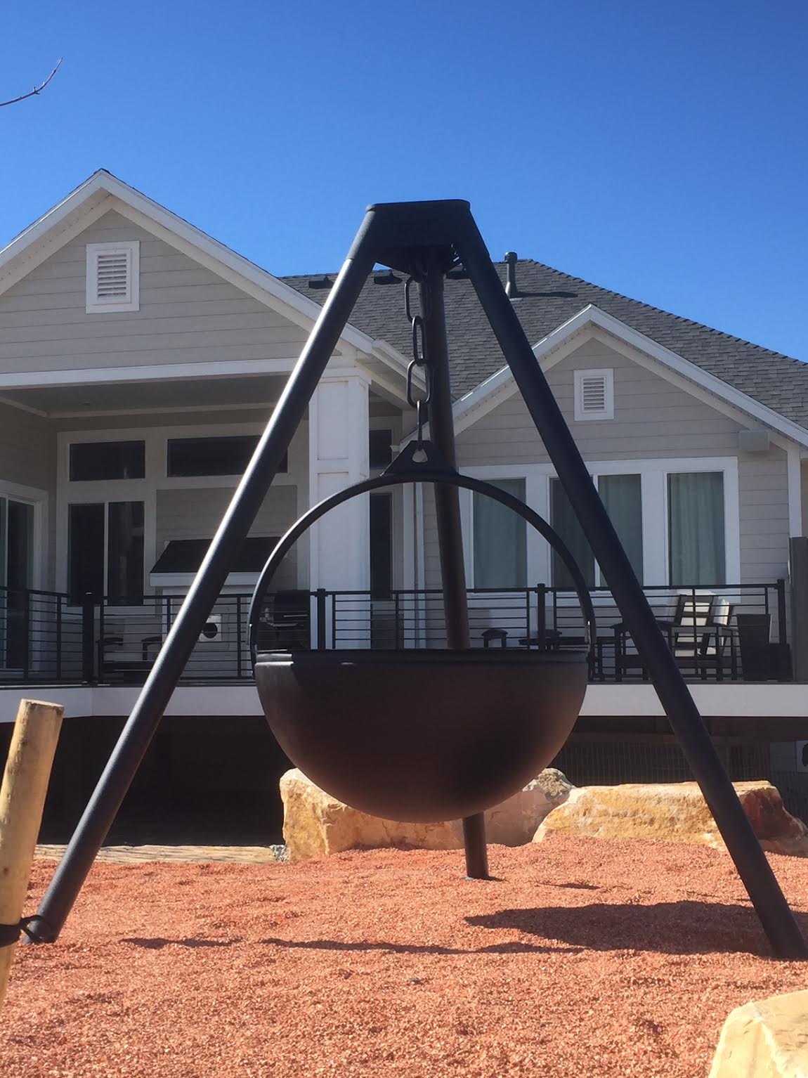 A beautiful black Frontier Kettle